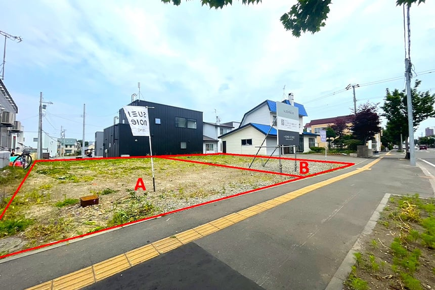 【建築条件付き】　平岡3条1丁目B区画の外観