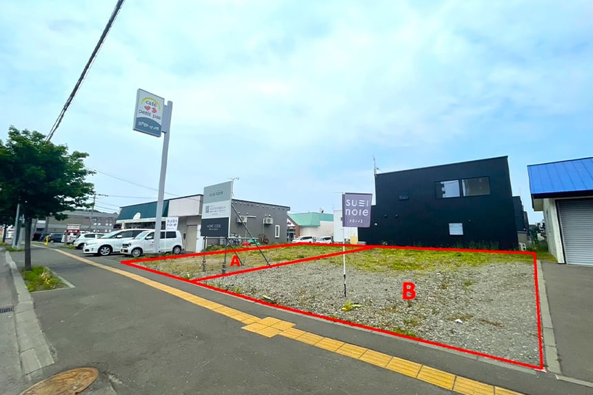 【建築条件付き】　平岡3条1丁目B区画の外観