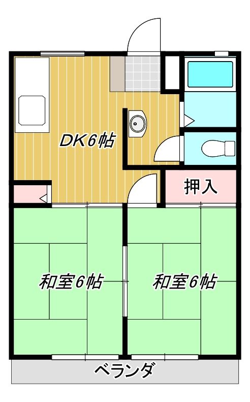 フレンドハイツの間取り|※現況優先とします。