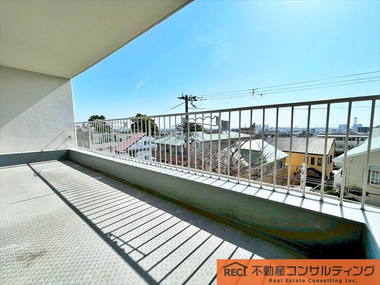 六甲ハイツのバルコニー