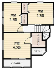 川越市砂新田2期の間取り
