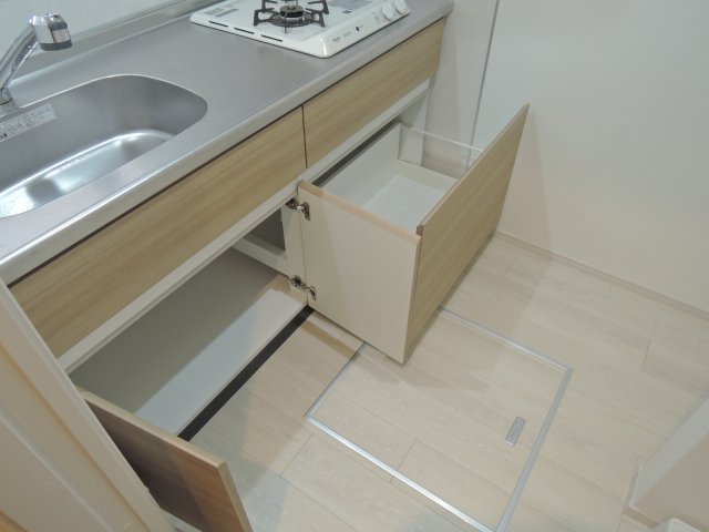 高槻市天王町のアパートのキッチン