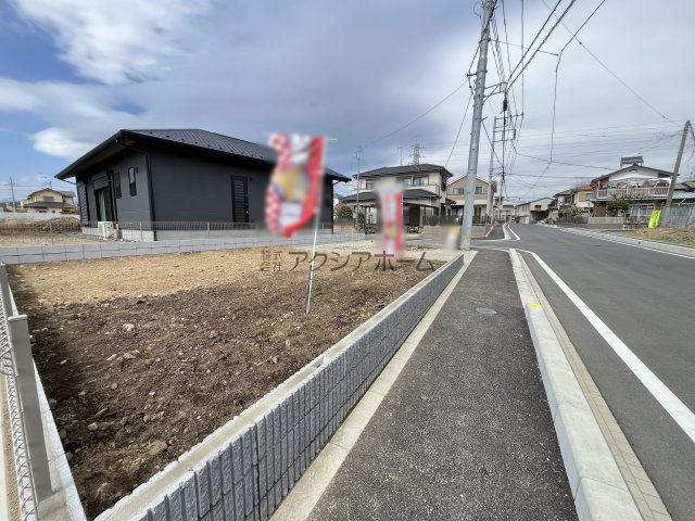 飯能市岩沢・全1棟　新築一戸建　～北東角地～の外観|2026年3月6日撮影