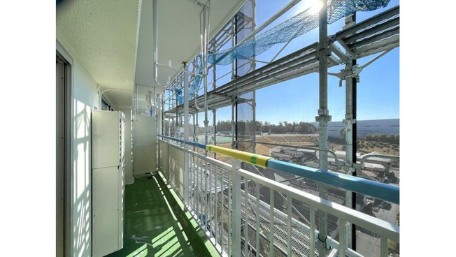 【バルコニー】 | 取手中央タウン高層住宅Ｄ棟 | 8階につき眺望良好です♪