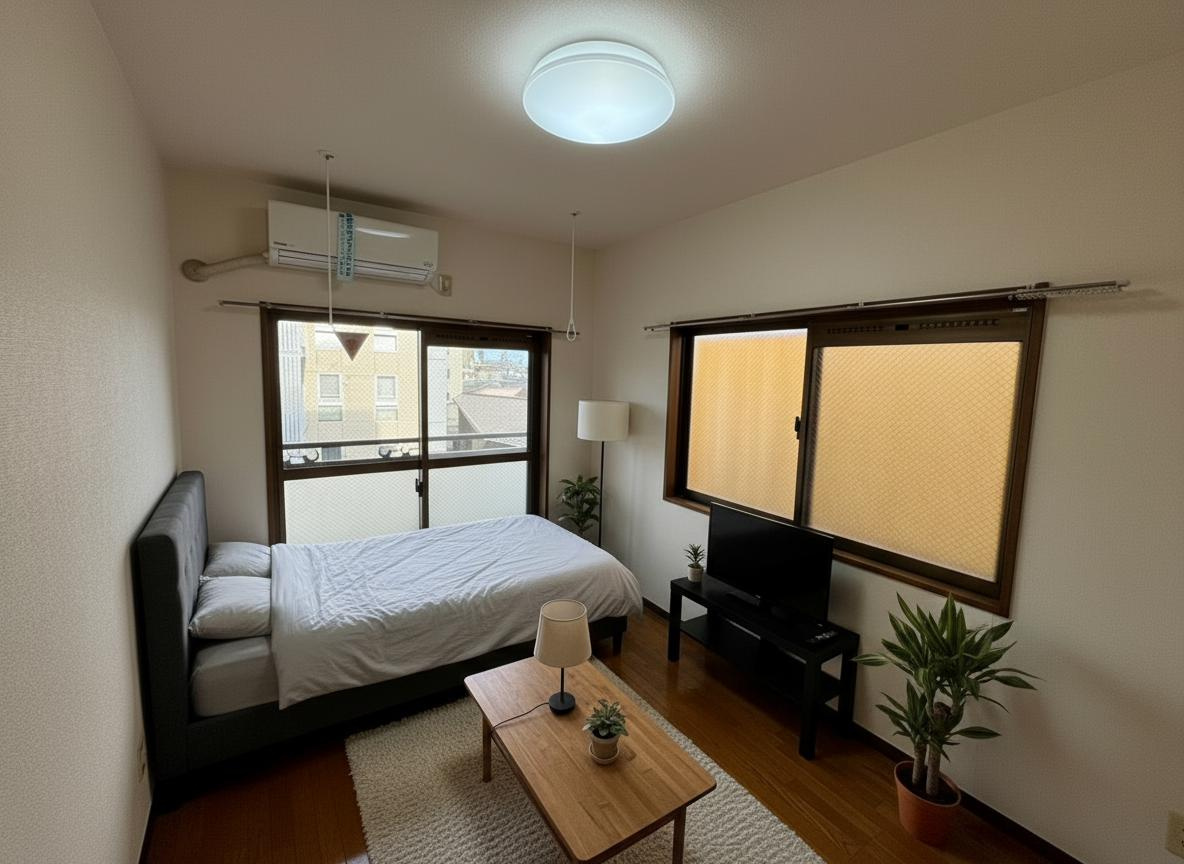 Ｋ和泉ビルの居間・リビング|CG家具のため実際は家具が付きません