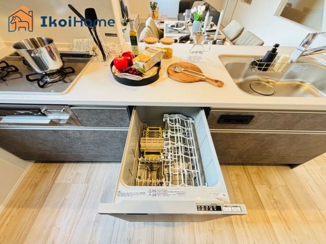 神戸市西区池上1丁目　新築戸建のキッチン|●年中無休：当日予約可●食洗器付きのキッチンになります。食器洗いの作業が楽になり非常に便利です。