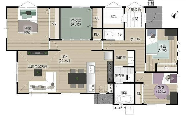 タマタウン那珂川山田２号棟