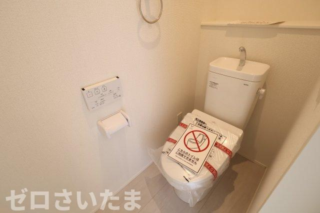 《仲介手数料無料》志木市中宗岡２丁目15-45新築一戸建てグラファーレのトイレ