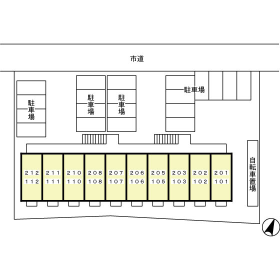 リヴィエール入船　　刈谷市近郊の賃貸ならクラスホーム刈谷店の区画図