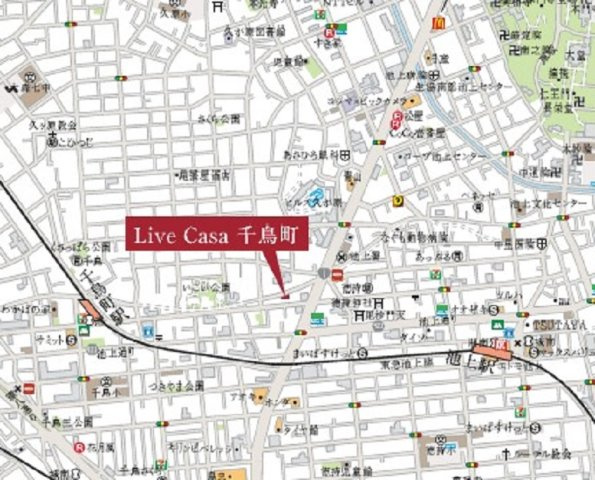 Live Casa千鳥町の地図