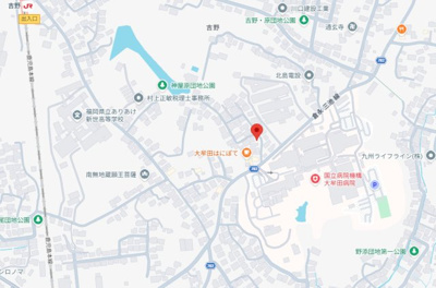 【地図】 | 福岡県大牟田市大字吉野