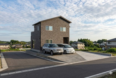 【外観パース】 | 妻田北　売地 | 参考パースイメージ、フリープランで建築できます。