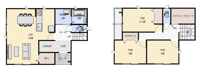 【参考プラン】 | 妻田北　売地 | 参考プランです。フリープラン
建築条件なし
