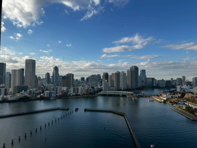 キャナルワーフタワーズWESTの展望|バルコニーからの眺望です♪
前面に建物がないため、眺望も◎