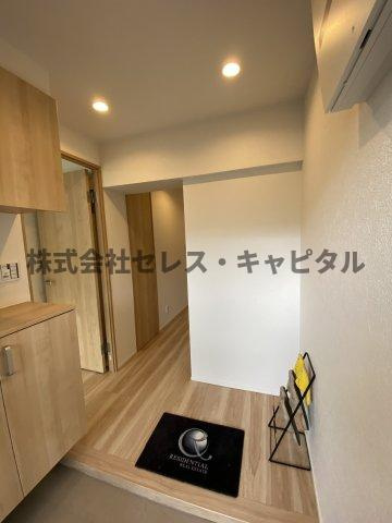 今川団地38号棟の玄関|明るい玄関です