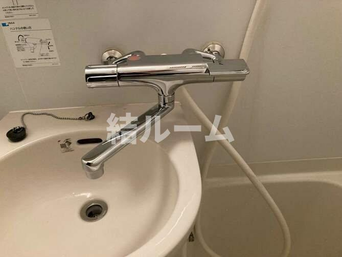 新宿区水道町の賃貸マンションの洗面所