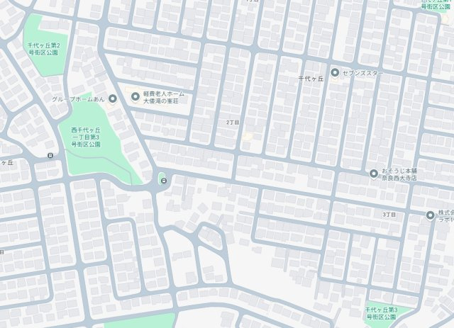 ●奈良市千代ヶ丘　第3期　新築一戸建ての地図