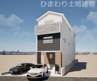 【外観】 | 緑区東橋本3丁目  1号棟 12期 | イメージパース（完成時に現況と異なる場合は現況優先となります）