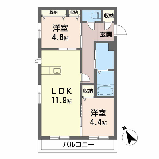 【間取り】 | シャーメゾン彩都A