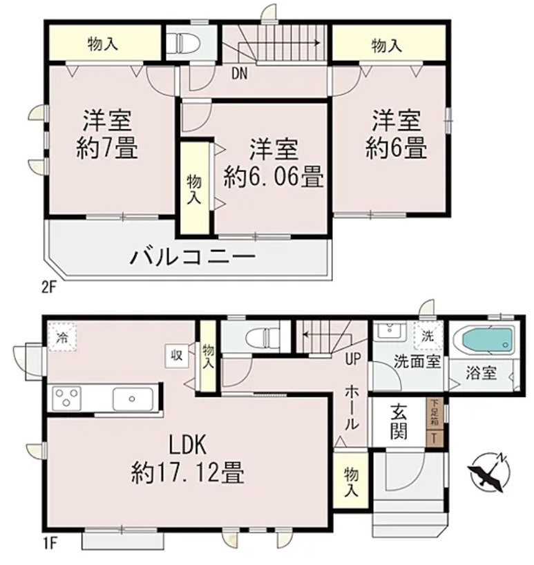 角地に付き開放感あり　南多聞台5丁目　新築3区画　C号棟
