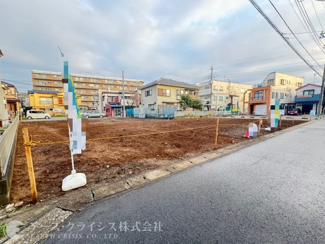 【外観】 | 松戸市五香南8期　全4区画 | 【駅徒歩2分×建築条件なし】通勤・通学に便利な京成松戸線「元山」駅まで徒歩2分の好立地。敷地面積は約124㎡のゆとりある広さで、お好きなハウスメーカーや工務店で理想の住まいを実現できます。