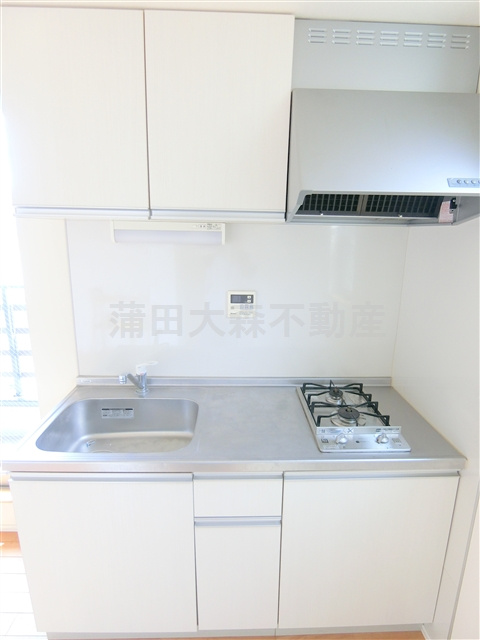 グリーンテラス蒲田のキッチン|システムキッチン　2口ガスコンロ