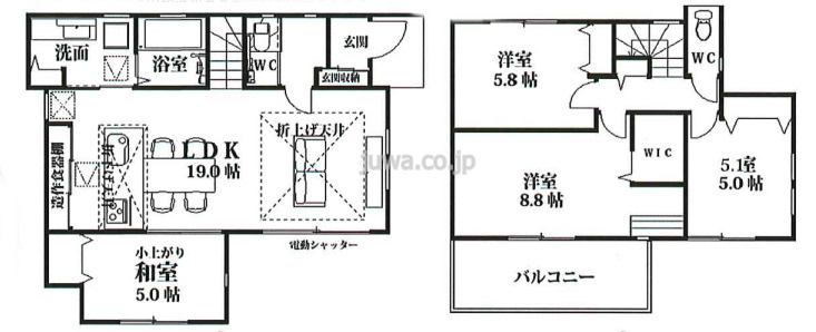 【新築分譲住宅】ふじみ野市駒西第6期の間取り