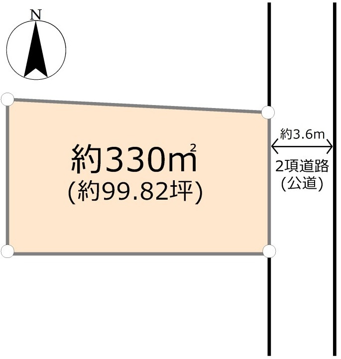 東松山市大字石橋 土地99坪の土地図