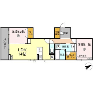 【間取り】 | D's LIEN (ディ-ズリアン)C