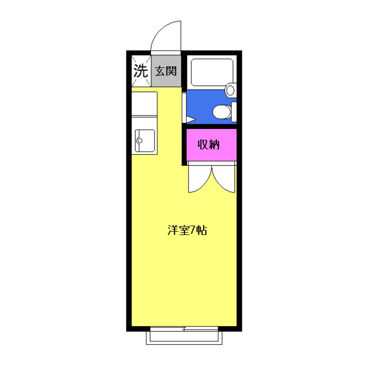 エステートピアＫの間取り|間取りは現況優先