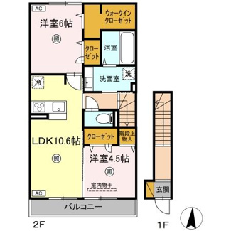 【間取り】 | premier couleur（ﾌﾟﾙﾐｴ ｸﾙｰﾙ）