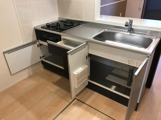 ブルーム　ガーデニアのキッチン|キッチン下部収納