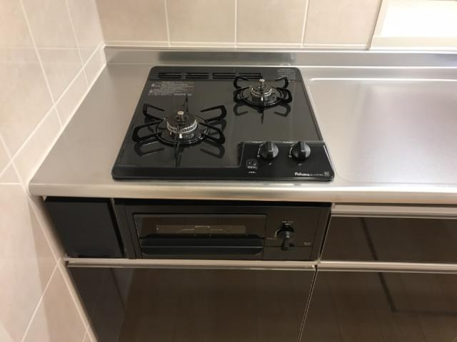 ブルーム　ガーデニアのキッチン|２口ガスコンロ