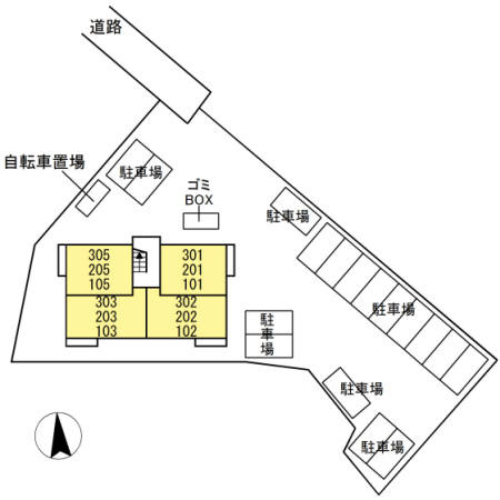 パルティーレの区画図