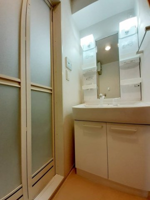 【洗面所】 | ジェルメ | 広い洗面スペース