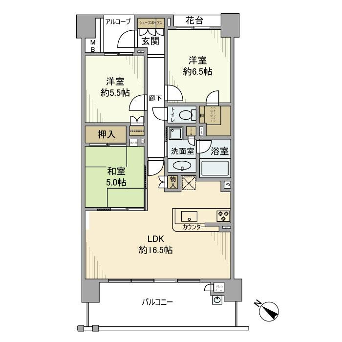 川崎サイトシティⅡ番館の間取り