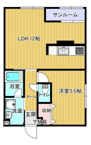 ハイツオウルの間取り