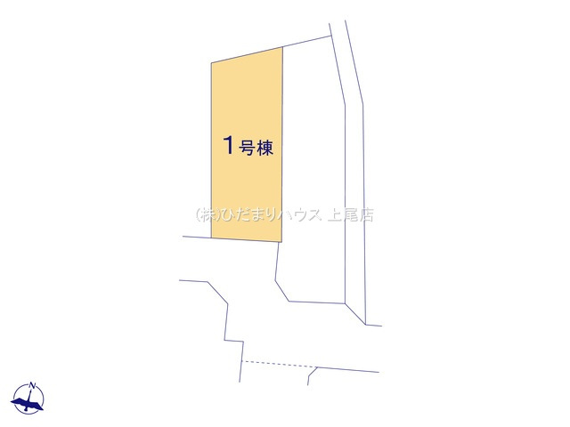 上尾市弁財1丁目　新築戸建　ブルーミング01の区画図