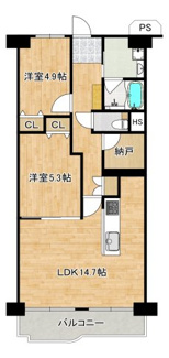 【間取り】 | ネオコーポ北加賀屋