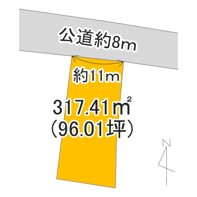 売土地　中央区馬郡町の土地図