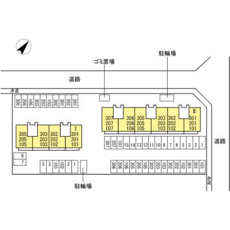 シャトレー西本の区画図