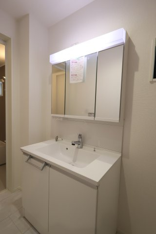 《仲介手数料無料》南区鹿手袋１丁目2-21新築一戸建てミラスモの独立洗面台