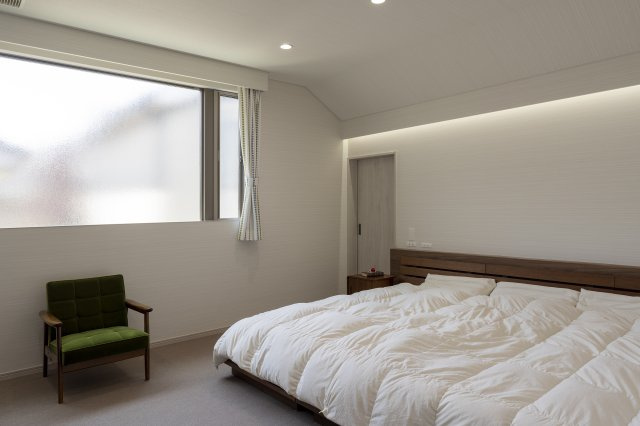 大原野西竹の里町一丁目　新築参考プランの完成予想図|【施工例】
全居室６帖以上と各お部屋に十分な広さを確保し、家族みんなが心地よく過ごせる空間に♪８帖の洋室は主寝室などにいかがでしょうか？