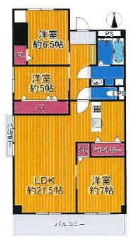 ハイマート弥刀の間取り