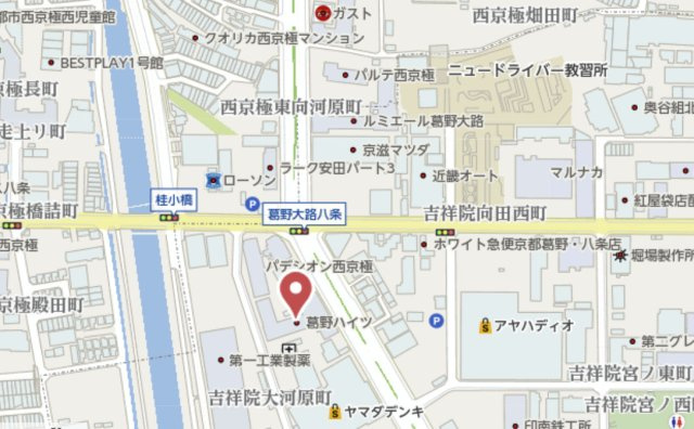 葛野ハイツ　6階の地図