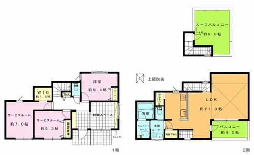 【間取り】 | 【仲介手数料０円】藤沢市鵠沼海岸7丁目Ⅲ　新築一戸建て | 【仲介手数料０円】藤沢市鵠沼海岸7丁目Ⅲ　新築一戸建て