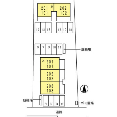 【区画図】 | セジュール常盤A棟