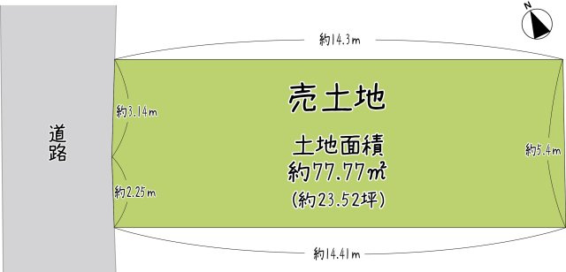 堀池2丁目の区画図|1号地