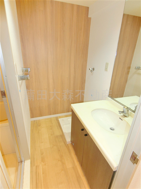 グランバリュー羽田の洗面所|洗面脱衣所　独立洗面台　洗濯機置き場