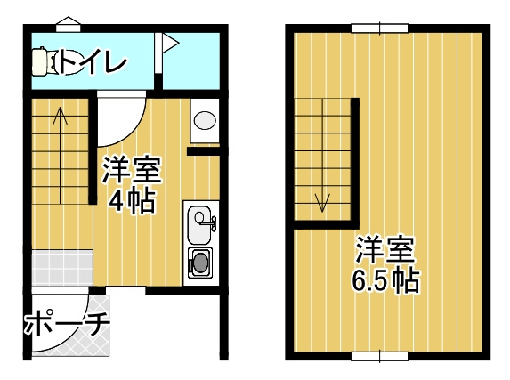 ikka宅間田の間取り|単身者向けのコンパクトで使い勝手の良い間取りです♪